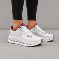 White / Burgundy