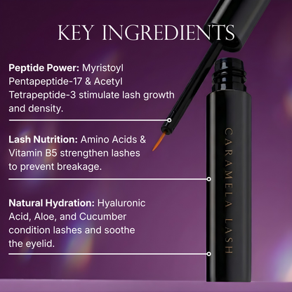 Caramela Lash Serum for Longer Thicker Looking Lashes