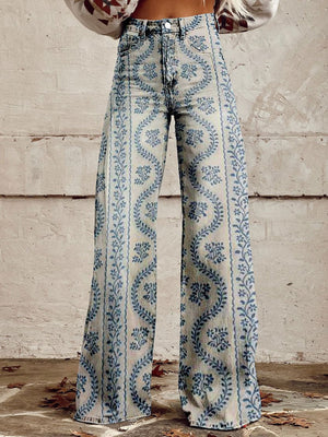 Blue Patterned