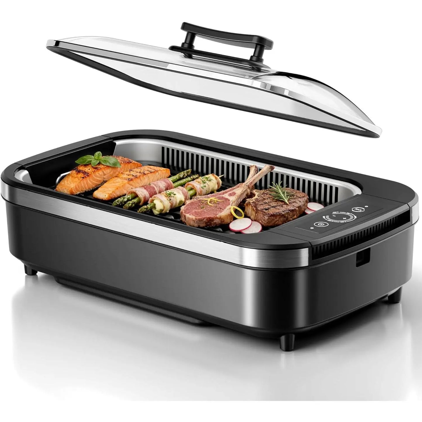 💥Factory Direct Sale💥1500W Smokeless Indoor Grill | Non-Stick BBQ Grill（💥Discounted Items in Stock🎁Free Shipping）